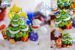 Christmas gift Pikachu, Bulbasaur, Alolan Vulpix, Rowlet, Jirachi - Pokemon Resin Statue - PL Studios