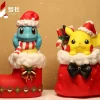 Christmas Series Gunnysack Pikachu & Christmas Shoes Squirtle - Pokemon Resin Statue - MengShe Studio