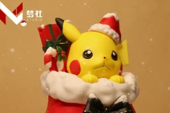 Christmas Series Gunnysack Pikachu & Christmas Shoes Squirtle - Pokemon Resin Statue - MengShe Studio