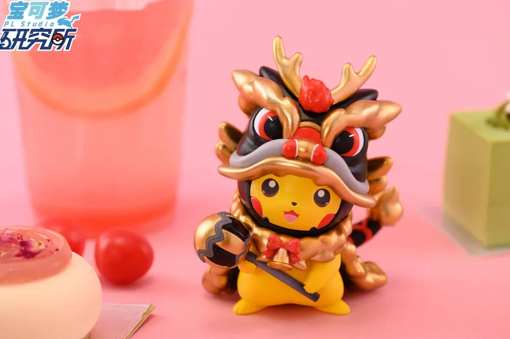 8CM Dragon Dance Cosplay Pikachu - Pokemon Resin Statue - PL Studios