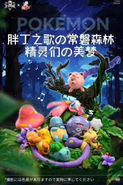 Collection of Pokemon Stories Jigglypuff's Song Viridian Forest - Pokemon Resin Statue - IP Museum Studio