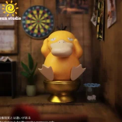 Constipated Psyduck & Unclogged Gengar - Pokemon Resin Statue - sun Studio