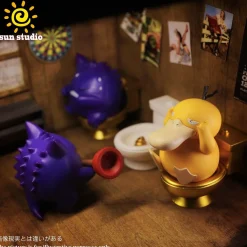 Constipated Psyduck & Unclogged Gengar - Pokemon Resin Statue - sun Studio