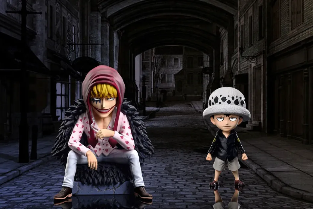 Corazon Donquixote Rosinante & Childhood Trafalgar Law - ONE PIECE Resin Statue - A Plus Studios