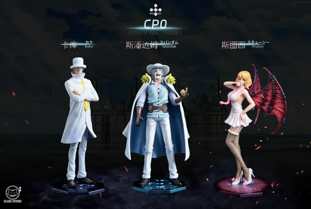 CP0 Kaku & Spandam - ONE PIECE Resin Statue - Black Studios