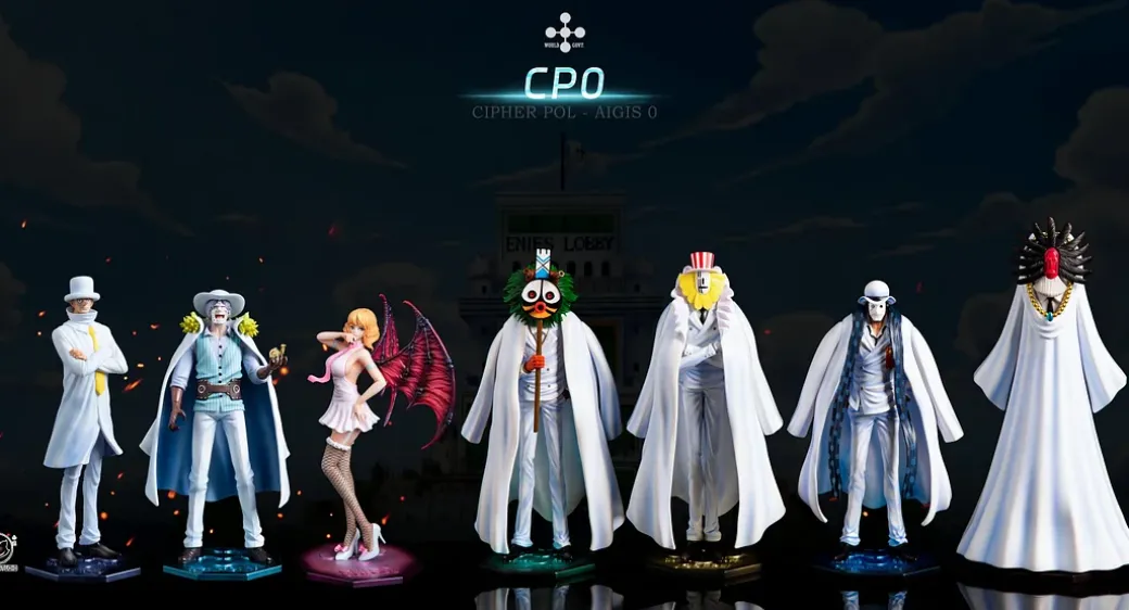 CP0 Kaku & Spandam - ONE PIECE Resin Statue - Black Studios