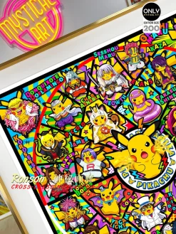 Cross-dressing Series 004 Cosplay Pikachu Aluminum Alloy Wall-mounted ver. Decoration Painting - Pokemon Decorative Painting - Mystical Art Studios