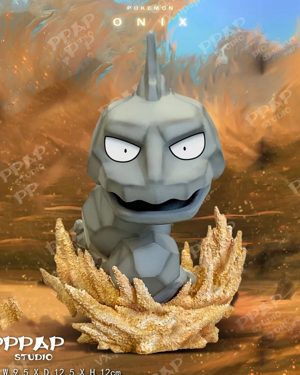 Cute Onix - Pokemon Resin Statue - PPAP Studios