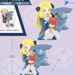 Cynthia & Gible & Steven Stone & Beldum - Pokemon Resin Statue - QN Studios