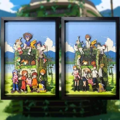 3D Beech Wood Magnetic Decorative Paint of All Character of Digimon - Digimon Decorative Painting - Mystical Art Studios