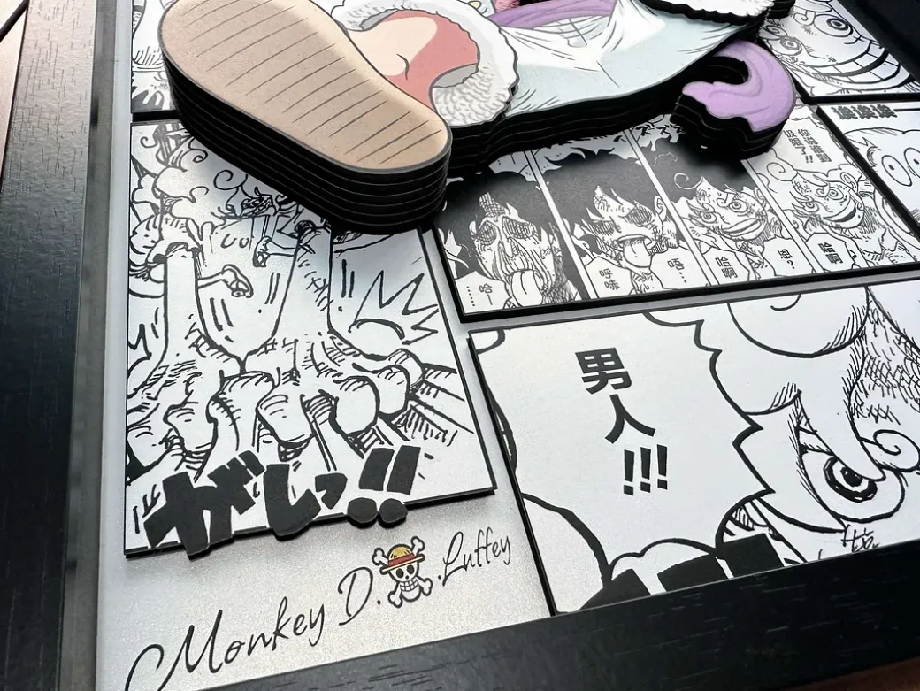 3D Decorative Paint Gear 5 Sun God Nika Monkey D. Luffy - ONE PIECE Decorative Painting - AoTu Panda Studio