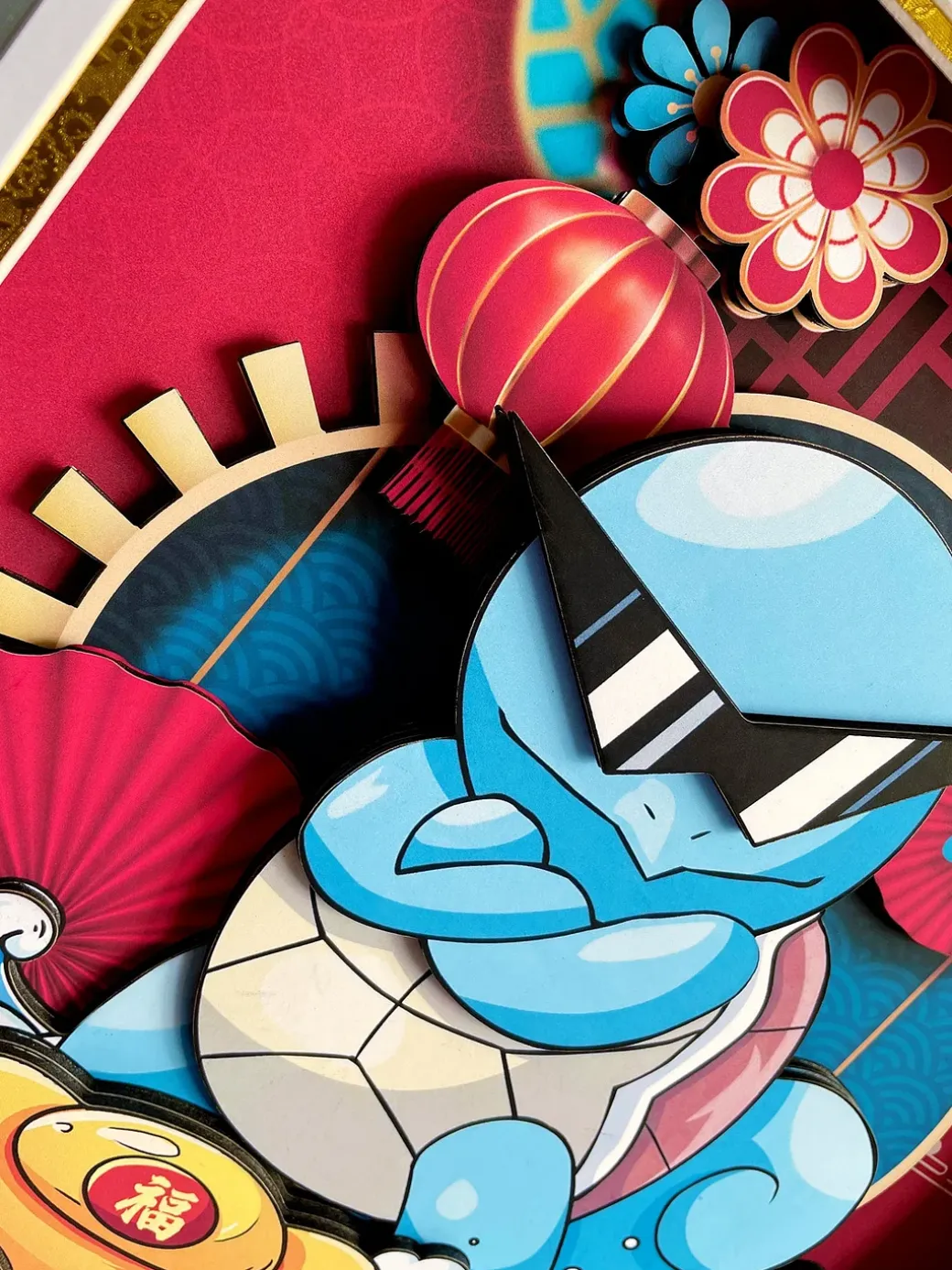 3D Decorative Paint of Chinese New Year 2023 Pokemon - Pokemon Decorative Painting - Mystical Art Studios