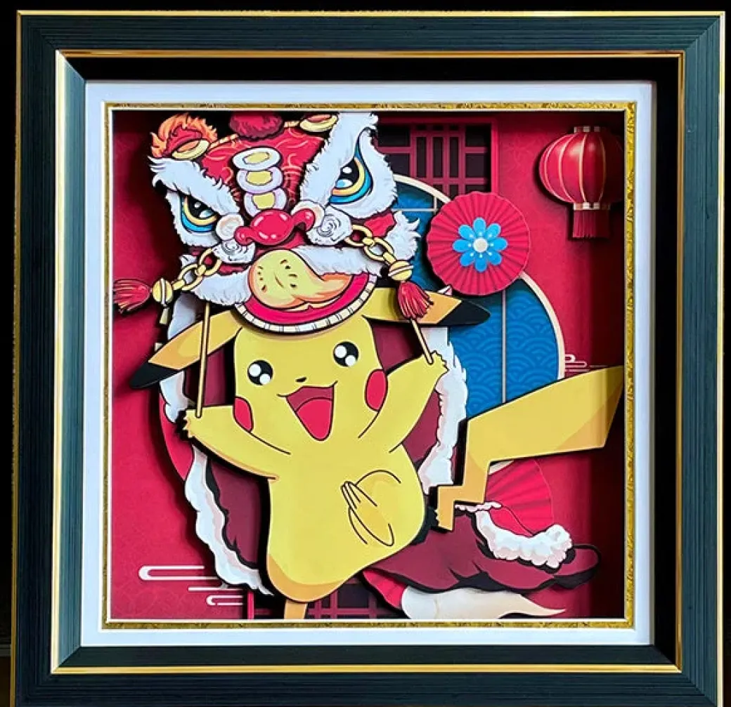 3D Decorative Paint of Chinese New Year 2023 Pokemon - Pokemon Decorative Painting - Mystical Art Studios