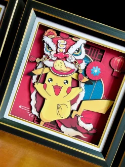 3D Decorative Paint of Chinese New Year 2023 Pokemon - Pokemon Decorative Painting - Mystical Art Studios