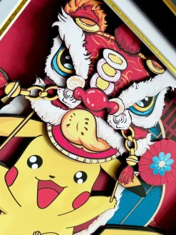 3D Decorative Paint of Chinese New Year 2023 Pokemon - Pokemon Decorative Painting - Mystical Art Studios