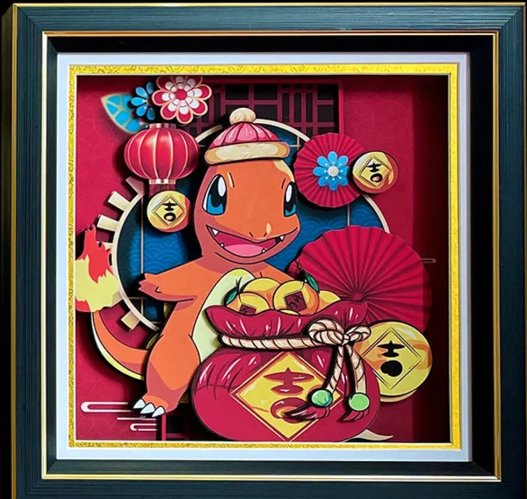 3D Decorative Paint of Chinese New Year 2023 Pokemon - Pokemon Decorative Painting - Mystical Art Studios