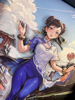 3D Decorative Paint of Chun-Li - Street Fighter Decorative Painting - momo Studio