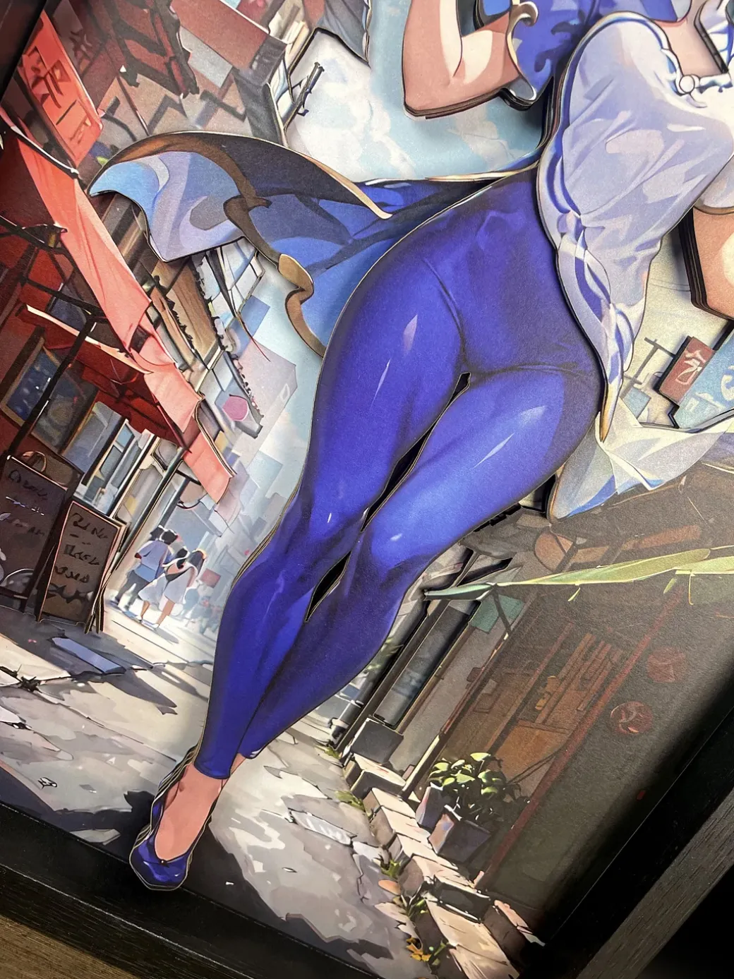 3D Decorative Paint of Chun-Li - Street Fighter Decorative Painting - momo Studio