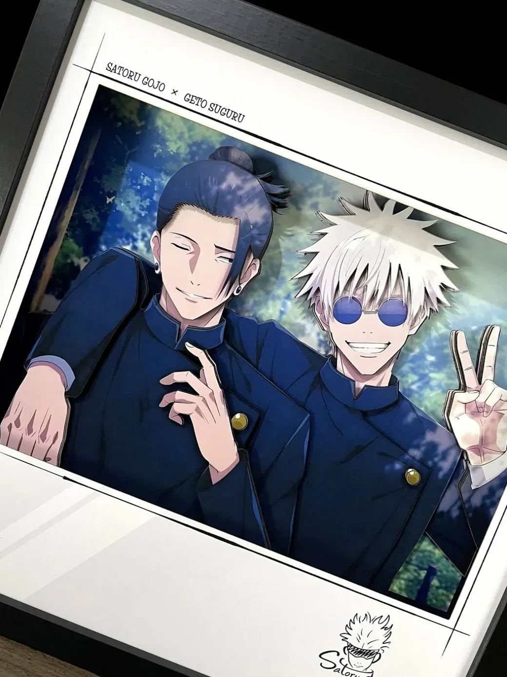 3D Decorative Paint of Friendship Satoru Gojo & Suguru Geto - Jujutsu Kaisen Decorative Painting - momo Studio