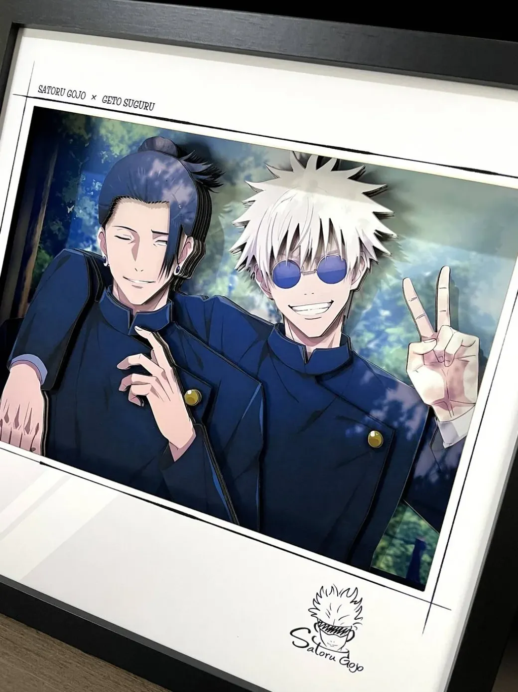 3D Decorative Paint of Friendship Satoru Gojo & Suguru Geto - Jujutsu Kaisen Decorative Painting - momo Studio