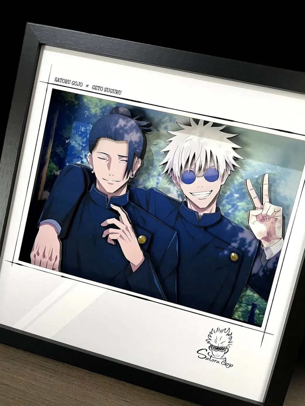 3D Decorative Paint of Friendship Satoru Gojo & Suguru Geto - Jujutsu Kaisen Decorative Painting - momo Studio
