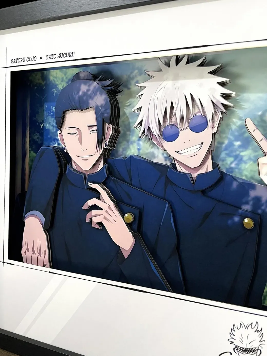 3D Decorative Paint of Friendship Satoru Gojo & Suguru Geto - Jujutsu Kaisen Decorative Painting - momo Studio