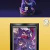 3D Decorative Paint of Gengar Family & Shadow Ball Gengar - Pokemon Resin Statue - Karami Studio