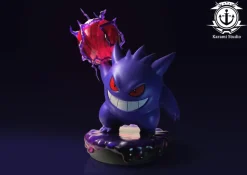 3D Decorative Paint of Gengar Family & Shadow Ball Gengar - Pokemon Resin Statue - Karami Studio