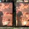 3D Decorative Paint of Light Guide Transformation Mikasa Ackerman & Eren Yeager with LED - Attack on Titan Decorative Painting - momo Studio