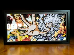 3D Decorative Paint of Light Guide Transformation Gear 5 Monkey D. Luffy with LED - ONE PIECE Decorative Painting - Mystical Art Studios