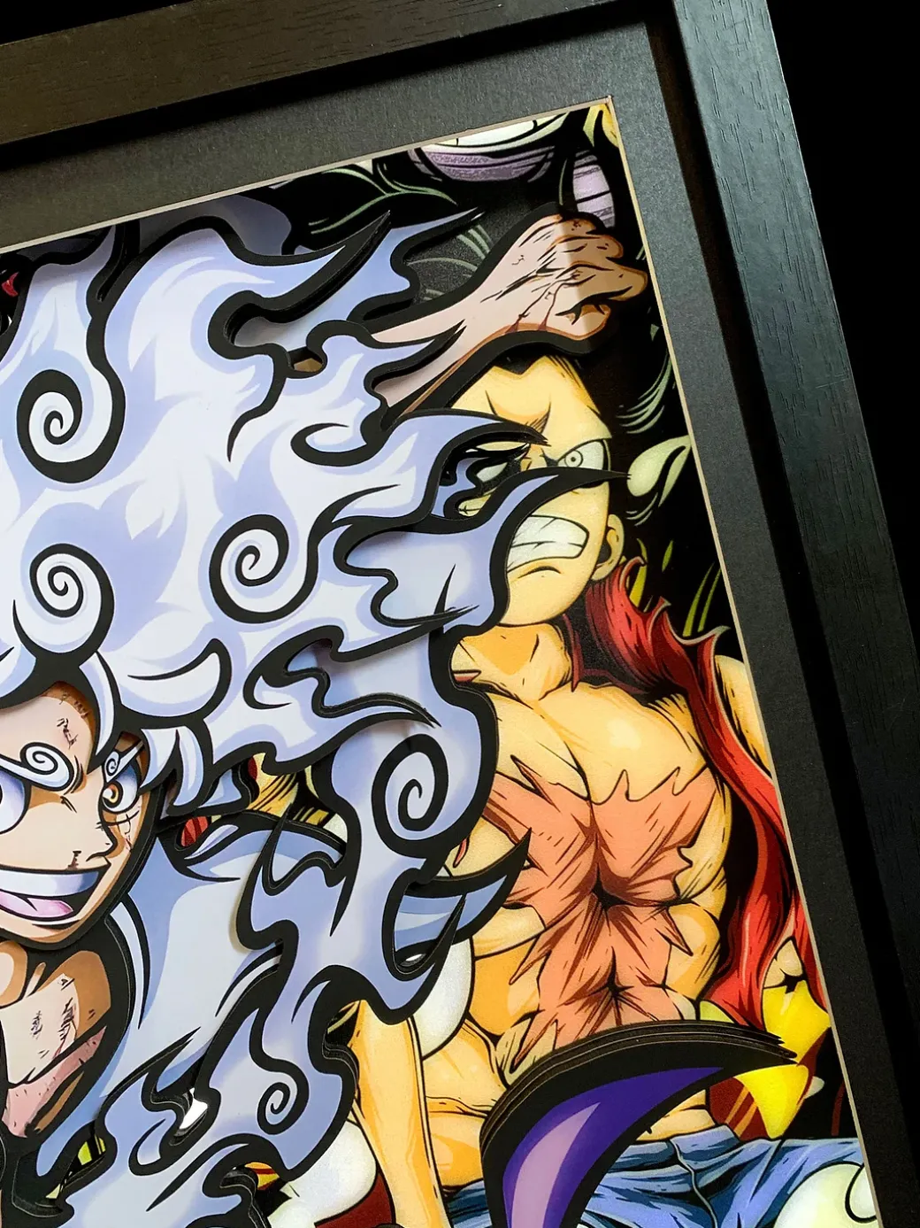 3D Decorative Paint of Light Guide Transformation Gear 5 Monkey D. Luffy with LED - ONE PIECE Decorative Painting - Mystical Art Studios