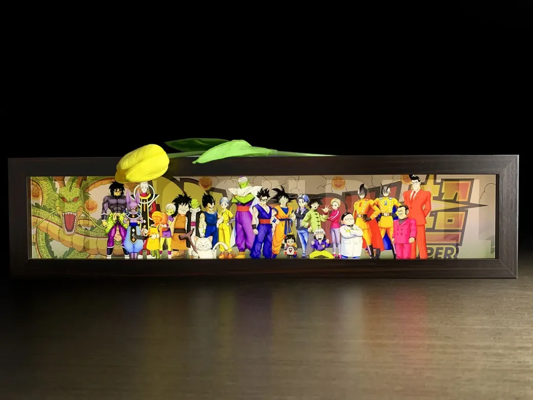 3D Decorative Paint of Light Guide Transformation 2023 Theatrical Ver. Characters of Dragon Ball with LED - Dragon Ball Decorative Painting - momo Studio