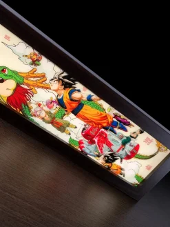 3D Decorative Paint of Light Guide Transformation 2024 Chinese New Year Son Goku & Shenron with LED - Dragon Ball Decorative Painting - momo Studio
