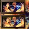 3D Decorative Paint of Light Guide Transformation Son Goku & Son Gohan with LED - Dragon Ball Decorative Painting - Mystical Art Studios