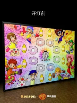 3D Decorative Paint of Light Guide Transformation 25th Anniversary Digivice with LED - Digimon Decorative Painting - Mystical Art Studios