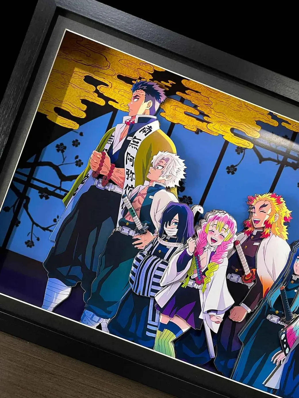 3D Decorative Paint of Nine Hashira - Demon Slayer: Kimetsu no Yaiba Decorative Painting - Mystical Art Studios
