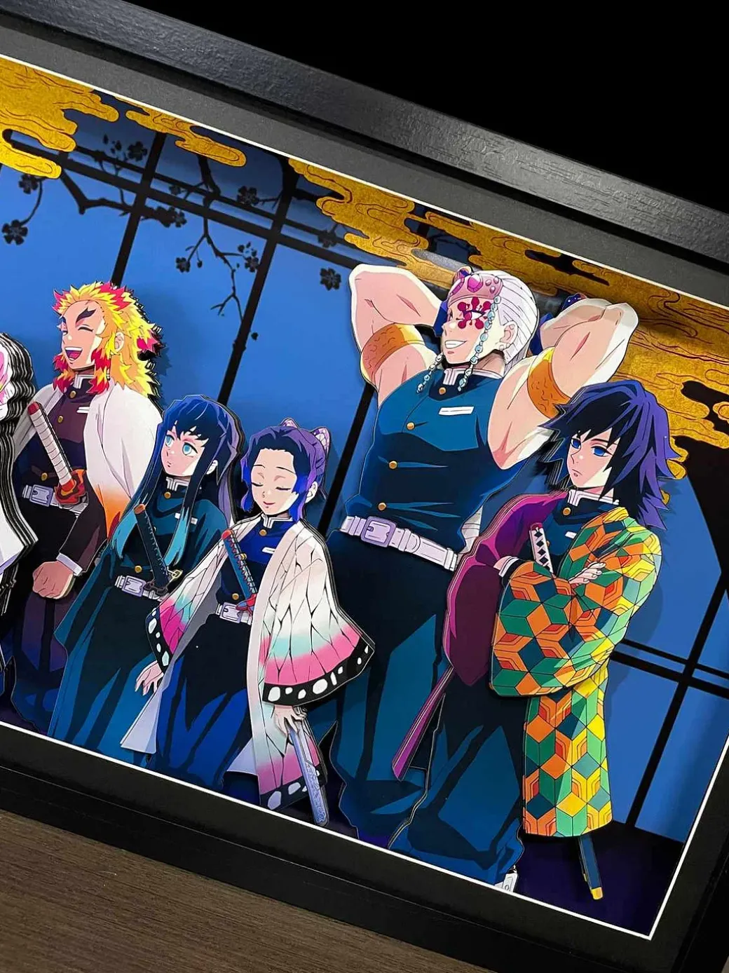 3D Decorative Paint of Nine Hashira - Demon Slayer: Kimetsu no Yaiba Decorative Painting - Mystical Art Studios