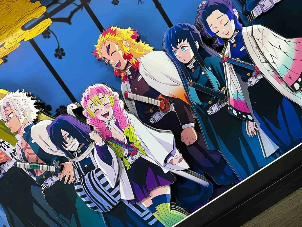 3D Decorative Paint of Nine Hashira - Demon Slayer: Kimetsu no Yaiba Decorative Painting - Mystical Art Studios