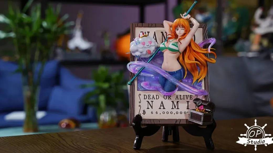 3D Wanted Frame Nami & Nico Robin - ONE PIECE Resin Statue - OP Studios