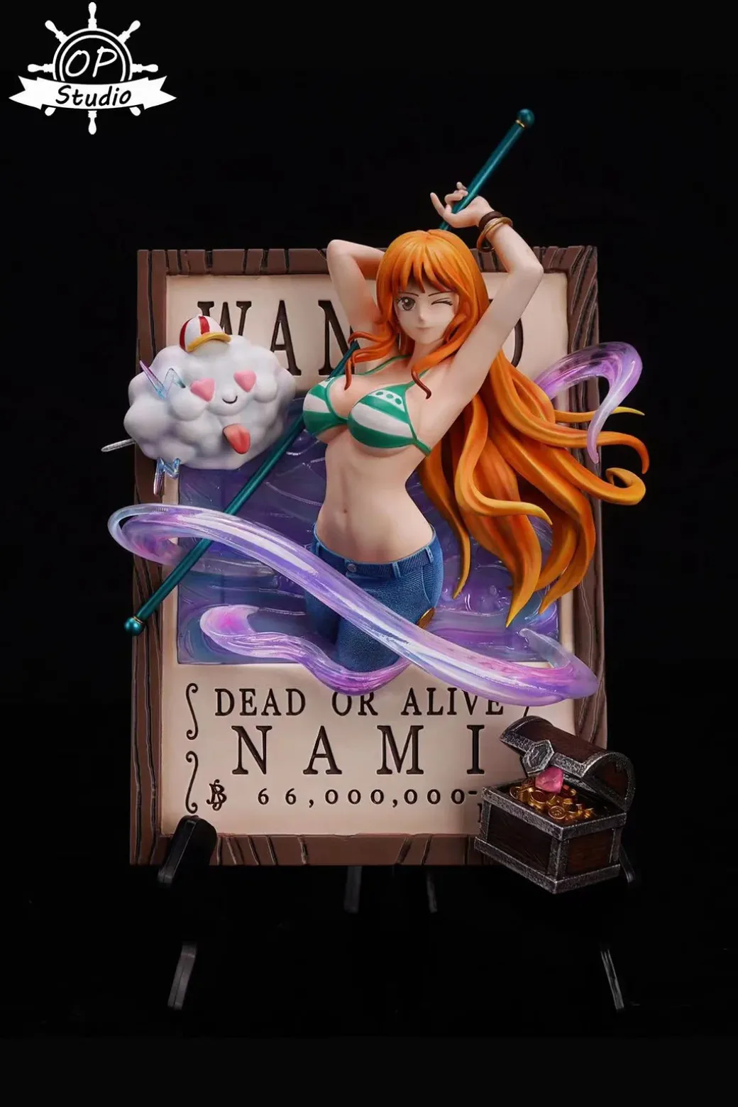 3D Wanted Frame Nami & Nico Robin - ONE PIECE Resin Statue - OP Studios