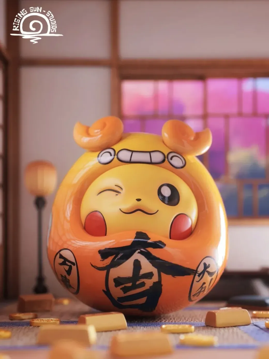 Damour Budaoweng Series 001 Pikachu - Pokemon Resin Statue - Rising Sun-Studios