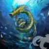 Dark Master Dark Ocean Series MetalSeadramon - Digimon Resin Statue - Genesis-Studio