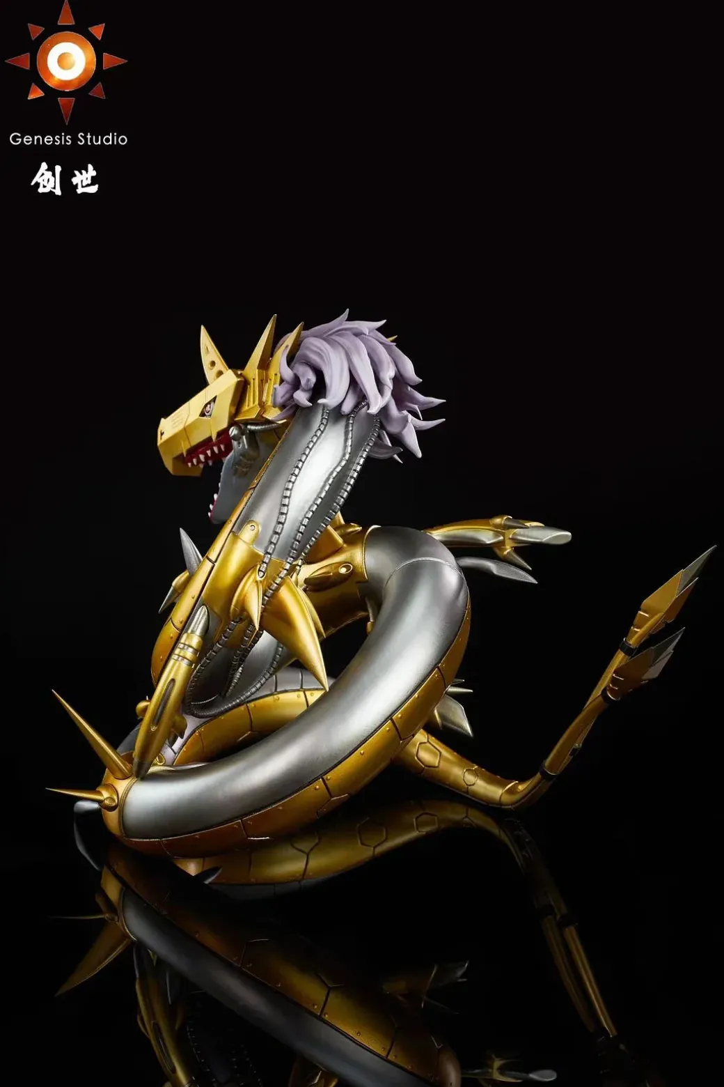 Dark Master Dark Ocean Series MetalSeadramon - Digimon Resin Statue - Genesis-Studio