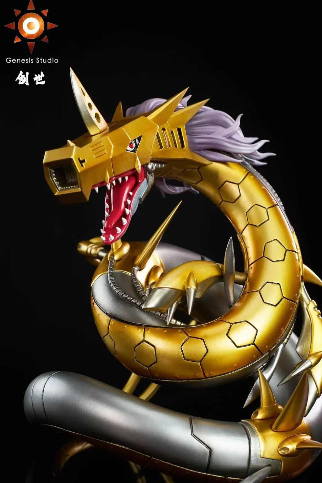 Dark Master Dark Ocean Series MetalSeadramon - Digimon Resin Statue - Genesis-Studio