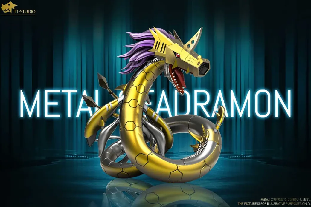 Dark Master Series Metal Seadramon - Digimon Resin Statue - T1 Studio