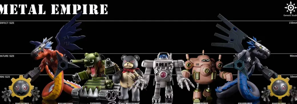 Dark Masters City Series 007 Guardromon - Digimon Resin Statue - Genesis-Studio