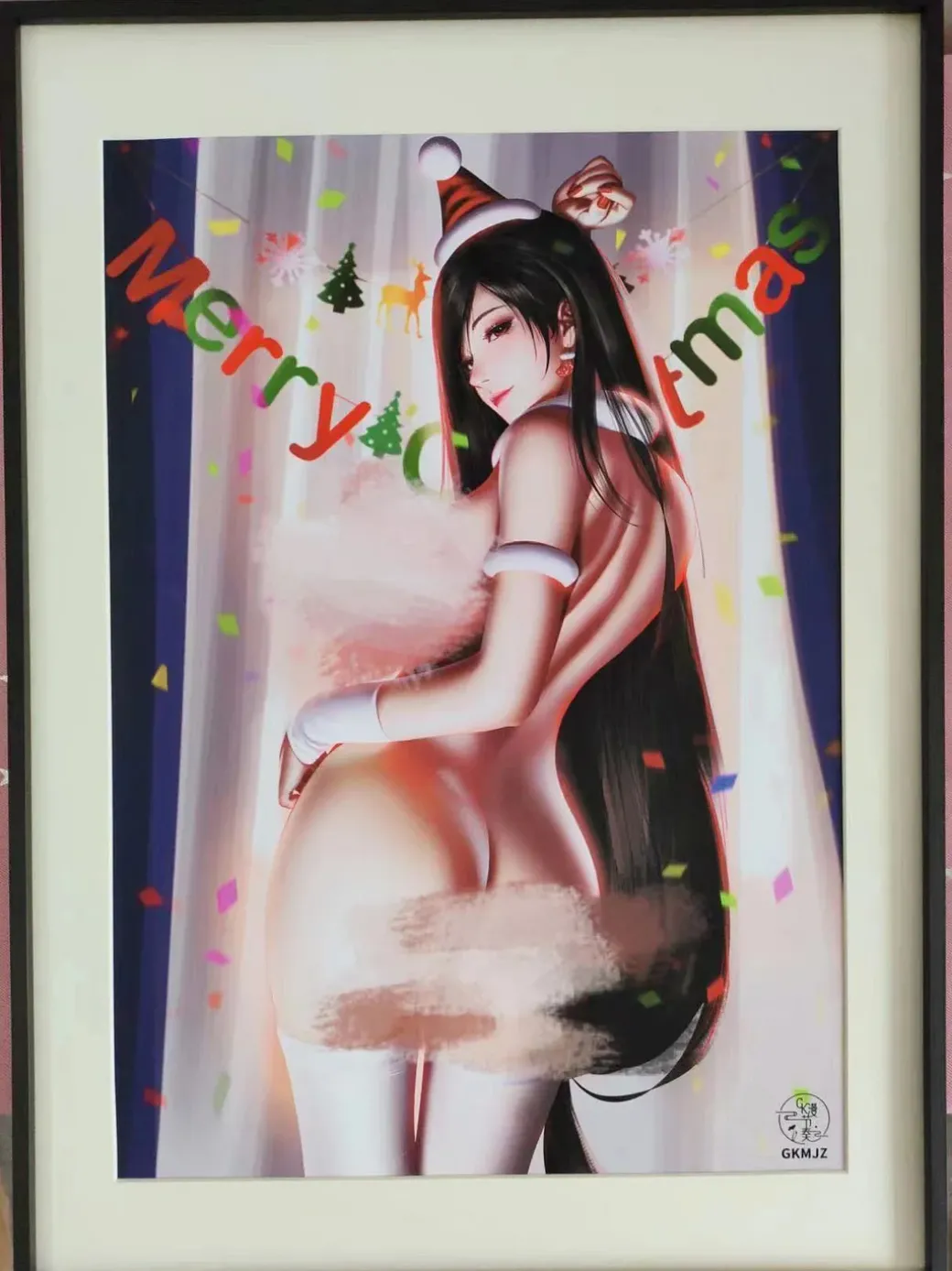 Decorative Paint of Christmas Tifa Lockhart - (FF7) Final Fantasy VII - ManJieZou Studio