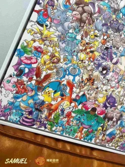 Decorative Paint of First Generation Pokemon Collection - Pokemon Decorative Painting - Mystical Art Studios