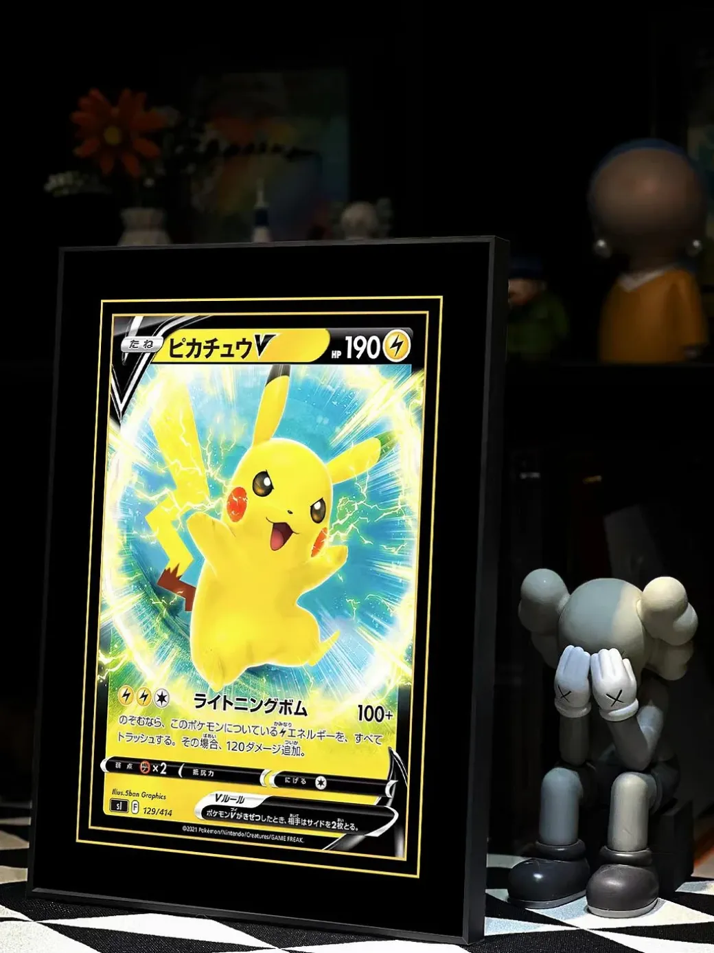 Decorative Paint of Pikachu V - Pokemon Decorative Painting - LangRen Studio