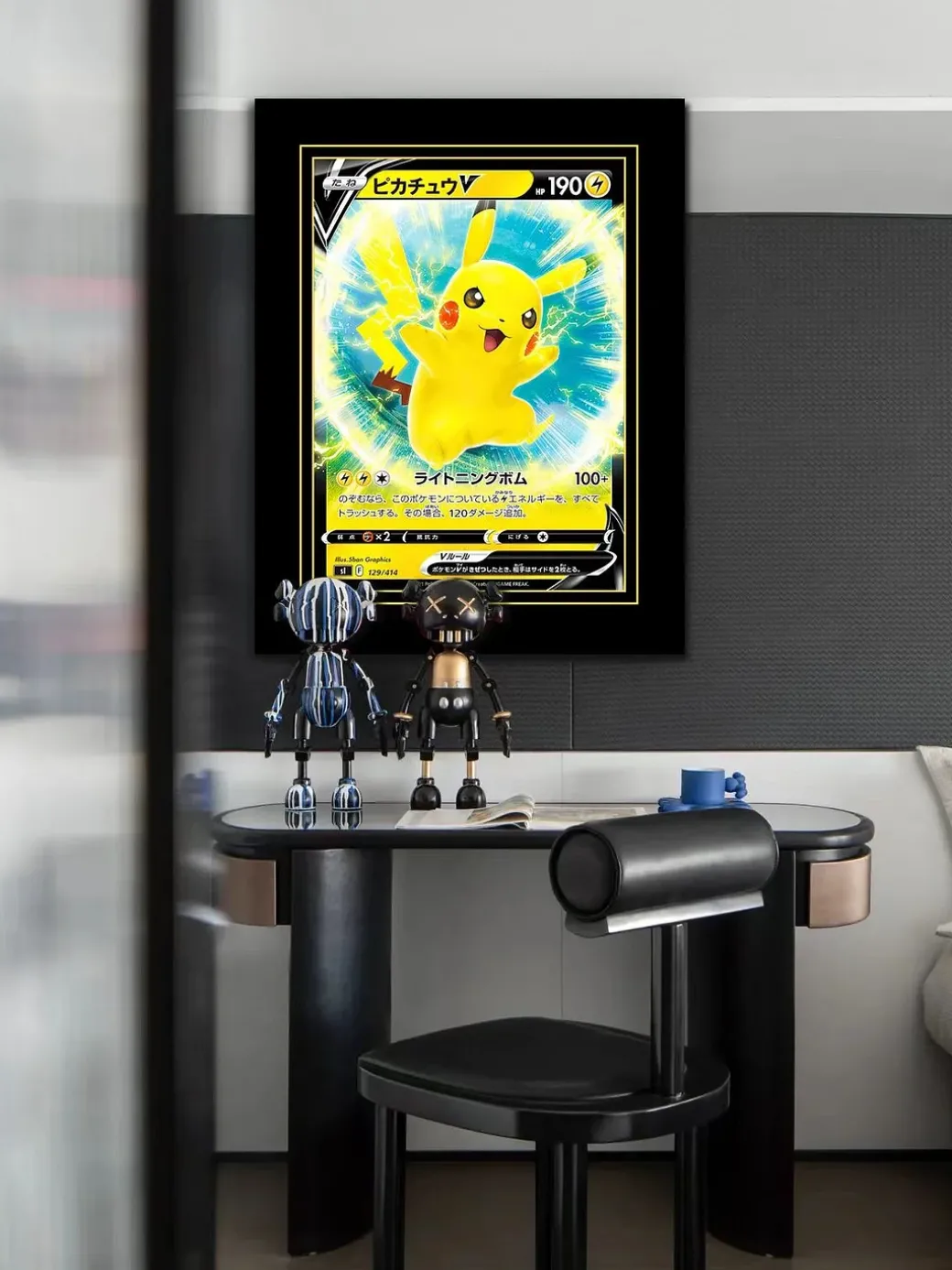Decorative Paint of Pikachu V - Pokemon Decorative Painting - LangRen Studio